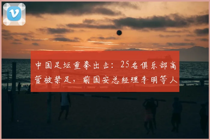 中国足坛重拳出击：25名俱乐部高管被禁足，前国安总经理李明等人上榜，事件深度解读